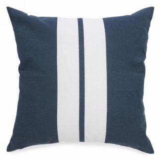 Navy striped outlet cushions