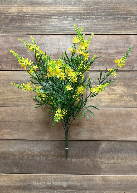 19" Yellow Sweet Veronica Spray