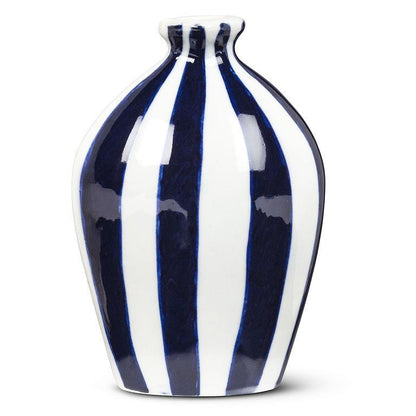 Blue Striped Bud Vase (2 Sizes)