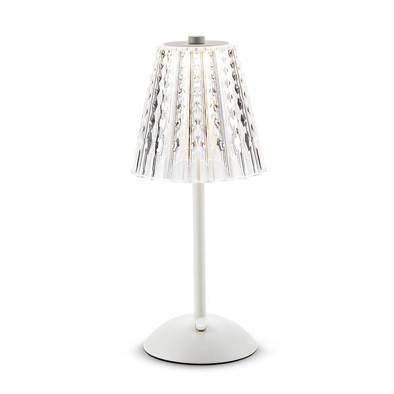 Crystal Shade LED Table Light White