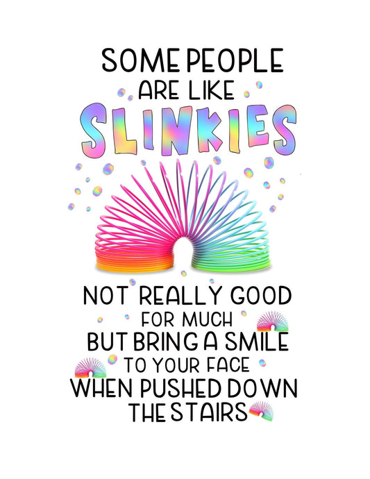 Birthday Card - People Are Like Slinkies