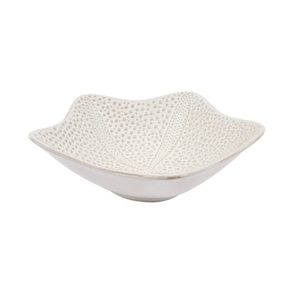 Starfish True Ocean Stoneware Serving Bowl - White