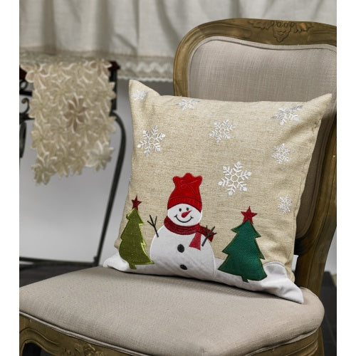 Snowman Cushion 18"