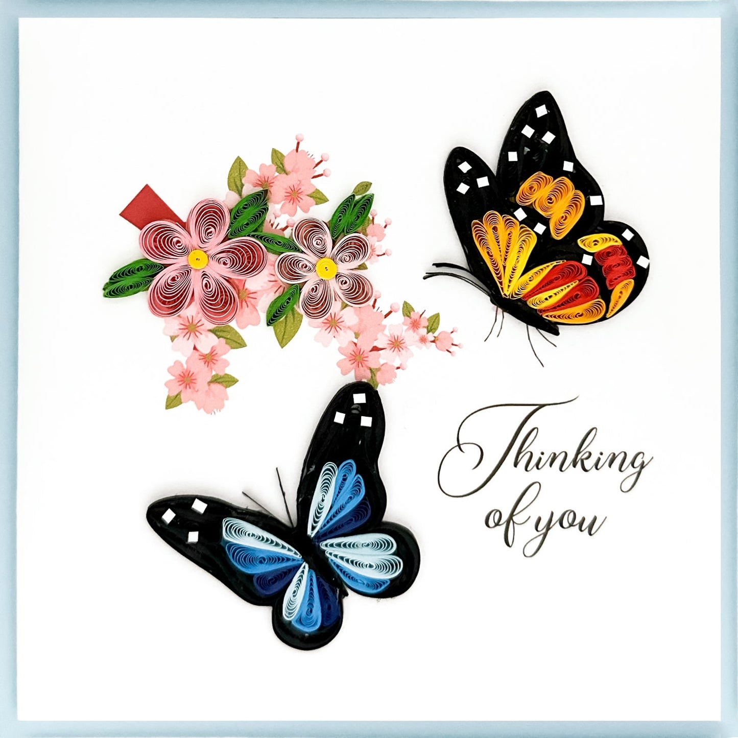 Butterflies Quilling Paper Art - Thinking of You