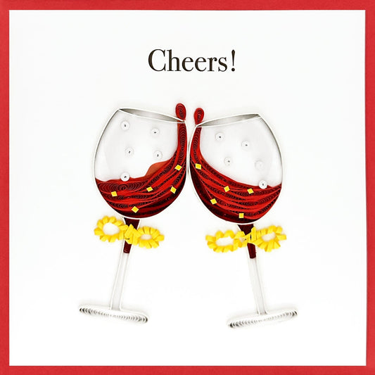 Cheers! Quilling Paper Art - Blank