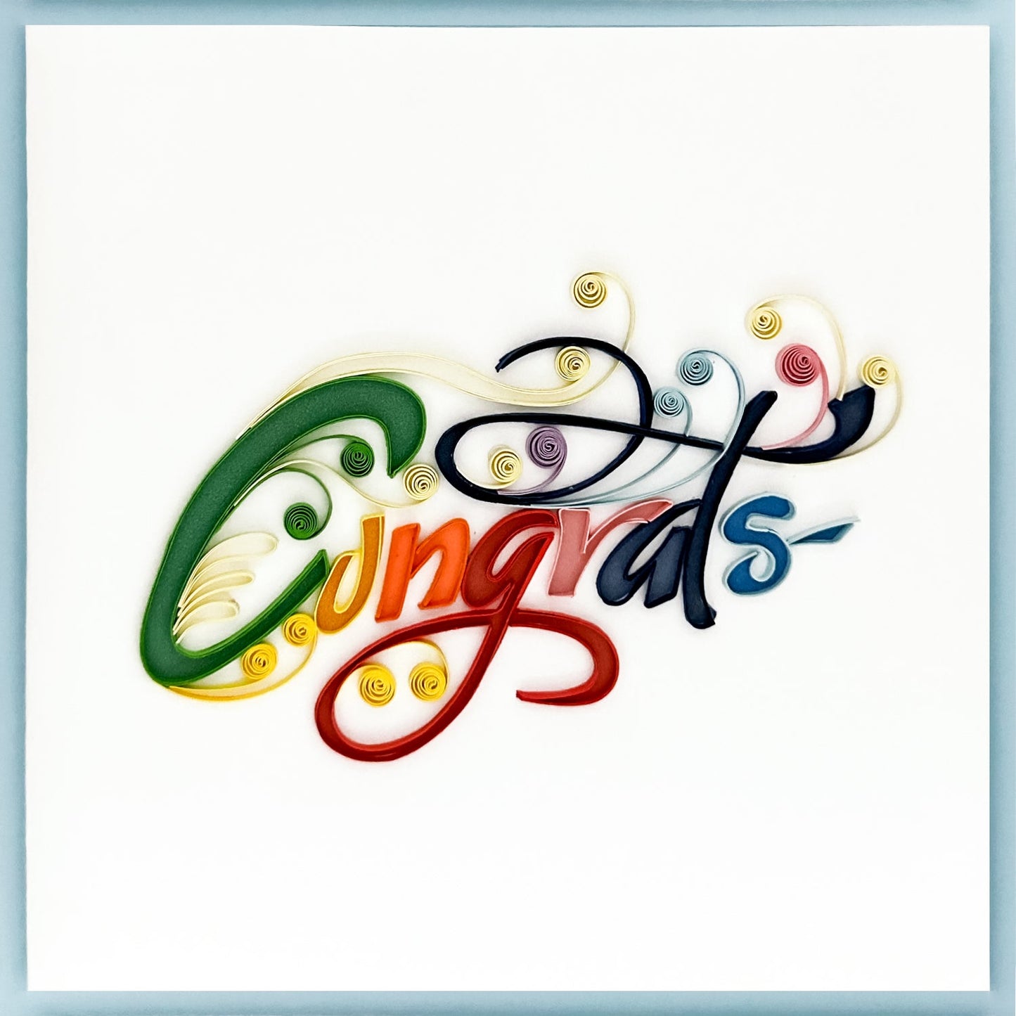 Congrats Quilling Paper Art