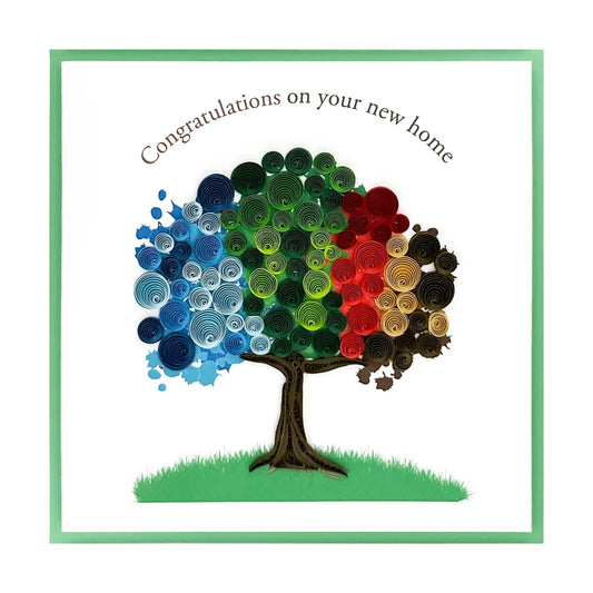 Blooming Tree Quilling Paper Art Card