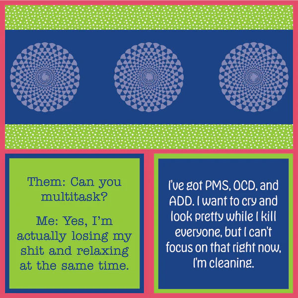 Humorous Cocktail Napkins PMS OCD