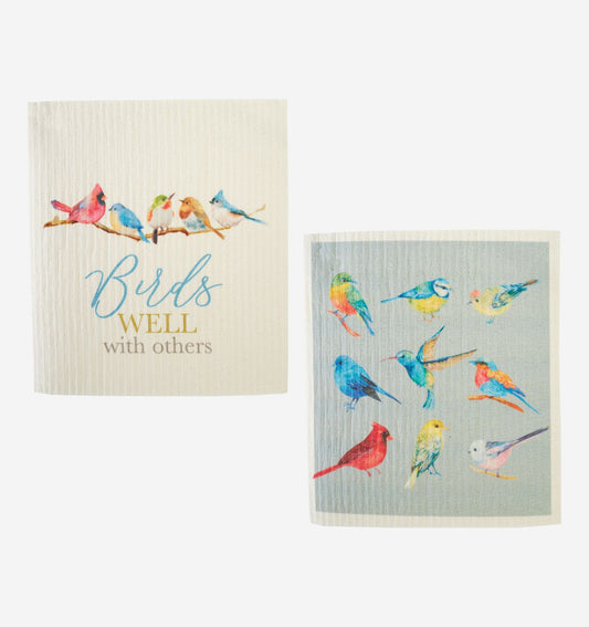 Bird Reusable Dish Cloth s/2