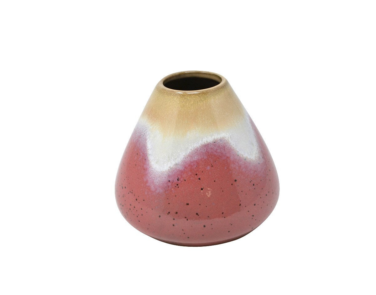 Short Vase Pink and Tan