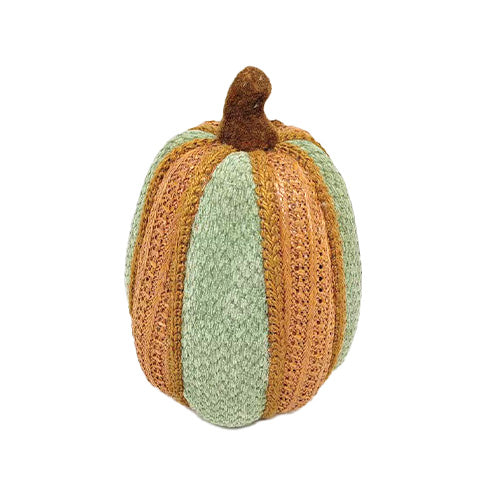 Blue Fabric Pumpkin (2 sizes)