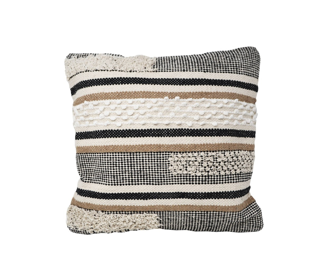 Neutral Textured Square Cushion