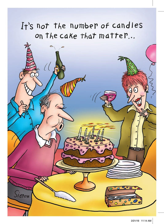 Not the number of candles... 70th Birthday Card