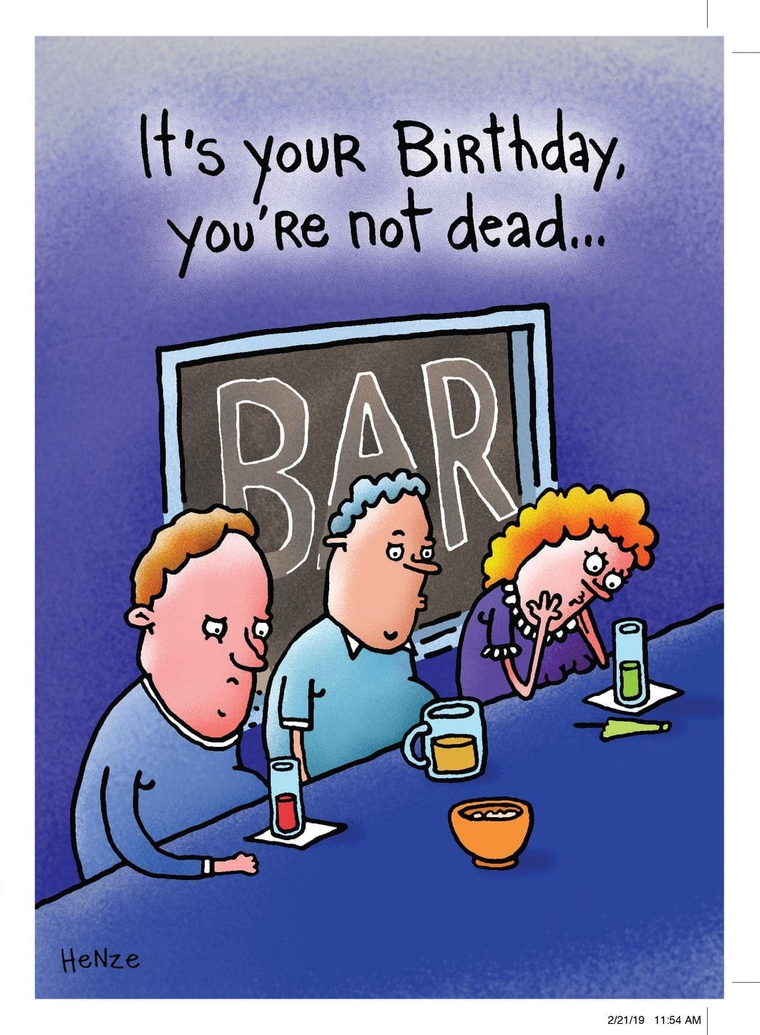 Birthday Card - You're not dead..