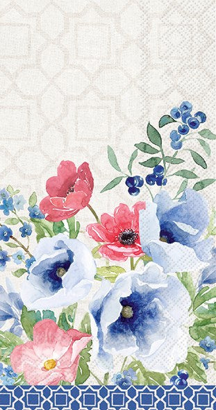 Indigo Bouquet Paper Napkins (3 Sizes)