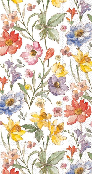 Soft Flowers Paper Napkins  (3 sizes)