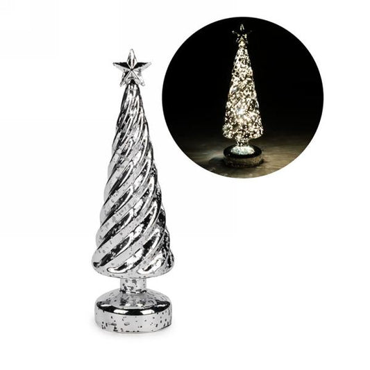 Silver Glass Tree LED (2 Sizes)