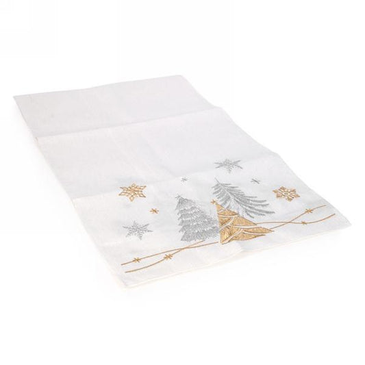 Glitter Table Runner with Trees