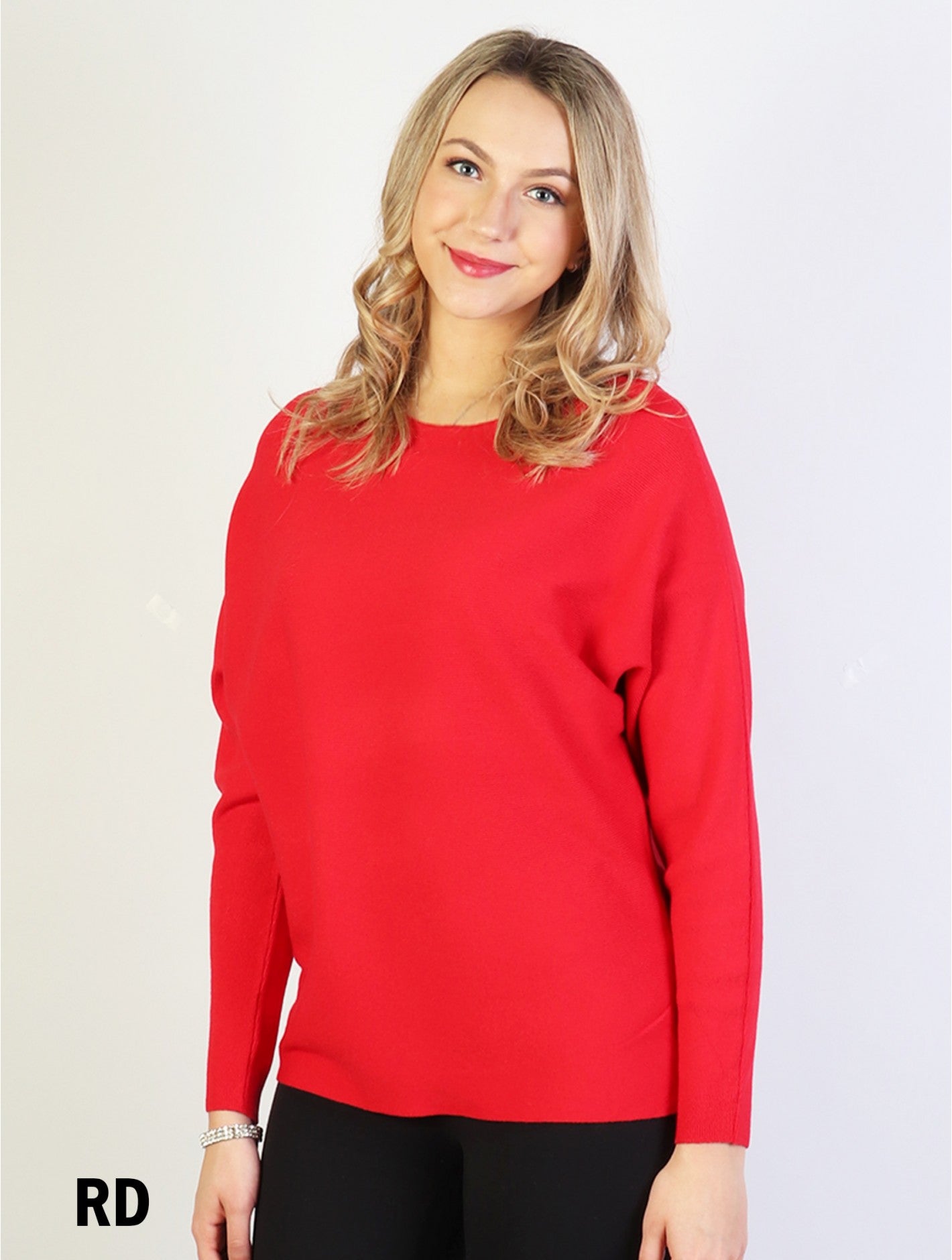 Dolman Sleeve Top - Red