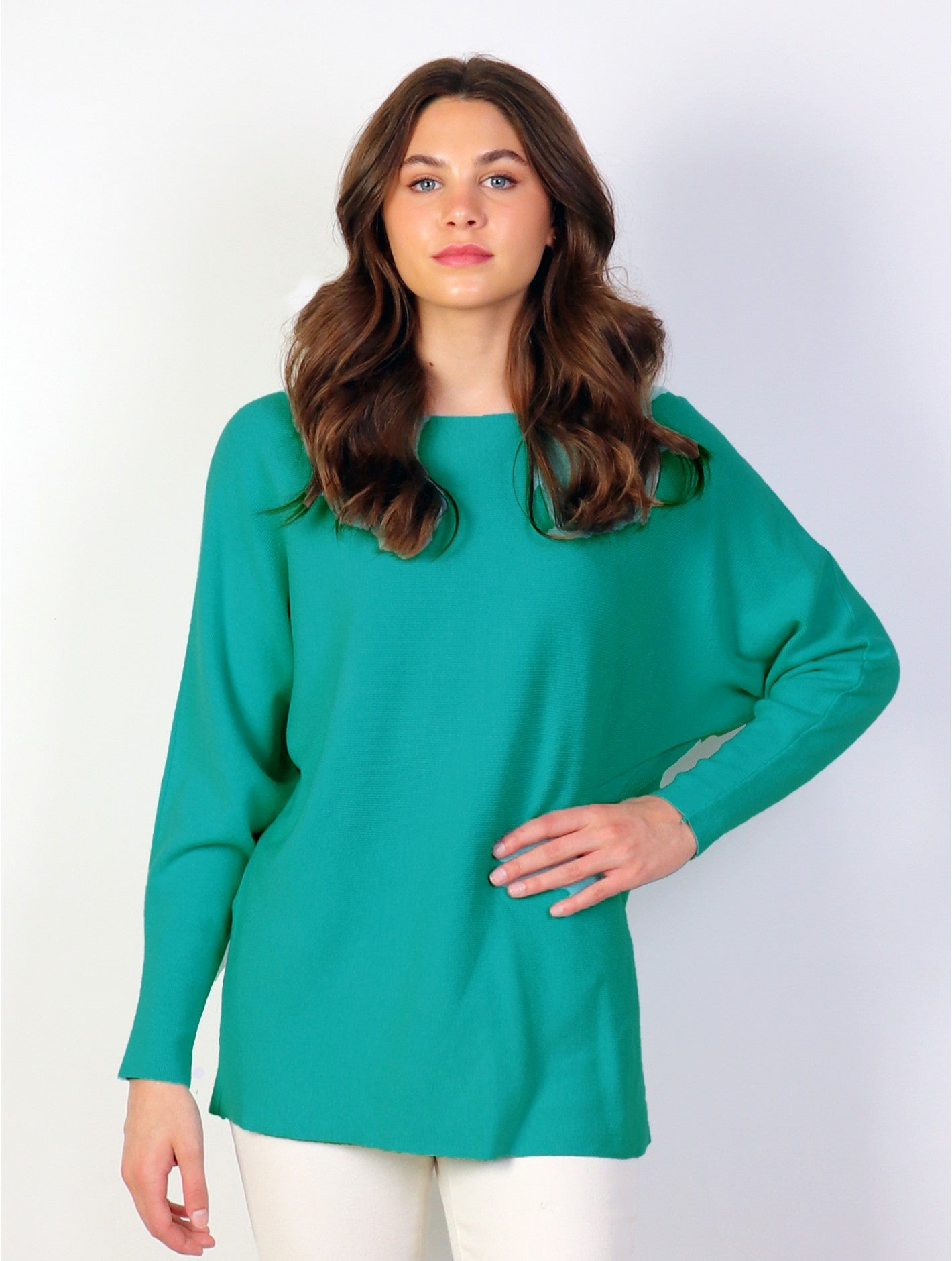 Dolman Sleeve Top - Turquoise