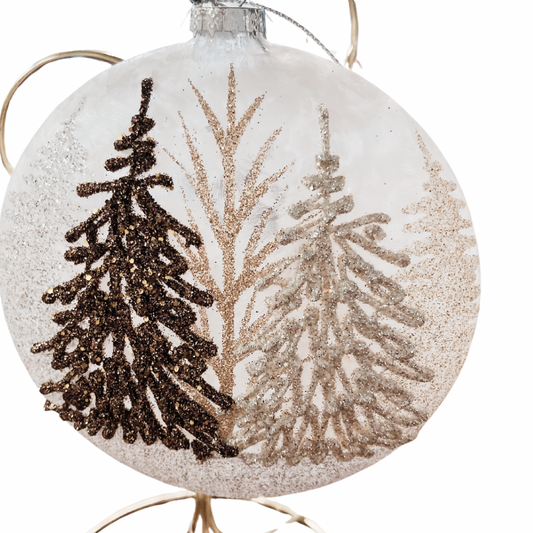 Winter Wonderland 'Lightable' Glass Ornament