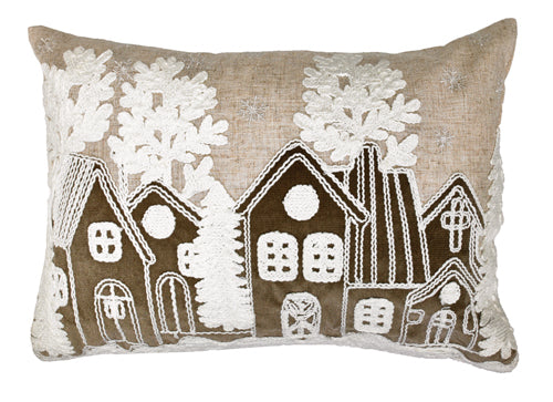 Gingerbread House Cushion 14" x 20"