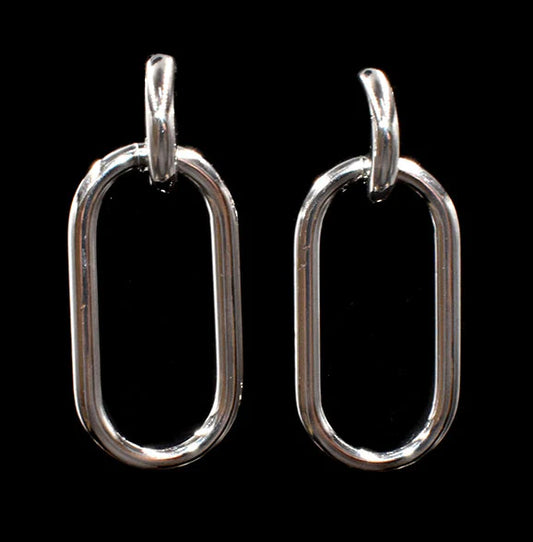 Oval Shaped Earring