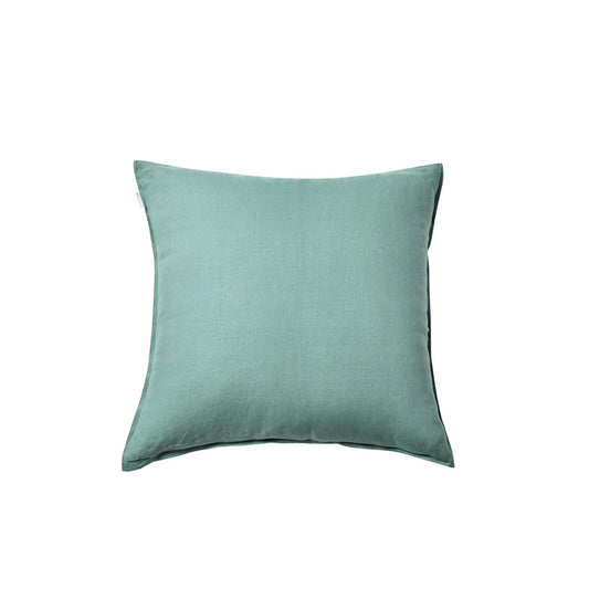 Linen Feather Cushion 18" - Stone Blue