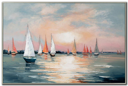 Sails at Sunset 32" x 48" **Store Pickup Only**