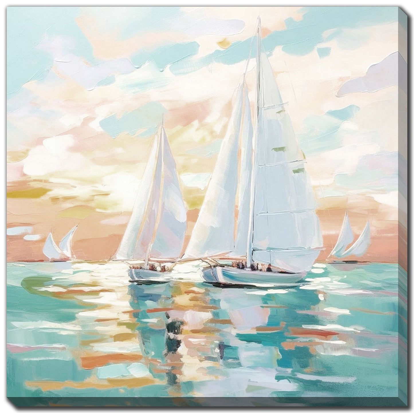 Sailing Sunset II 24" x 24" **Store Pickup Only**