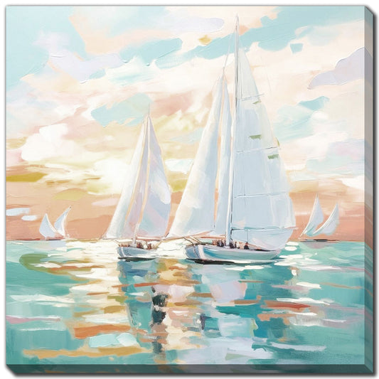 Sailing Sunset II 24" x 24" **Store Pickup Only**