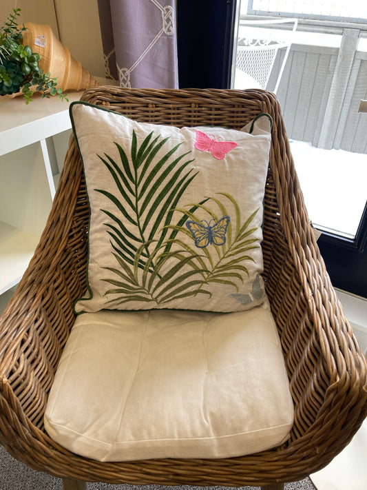 Butterfly Fern Square Cushion