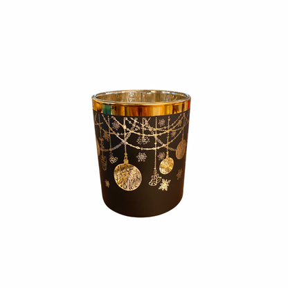 Gold Rim Glass Votive Holder (2 Styles)