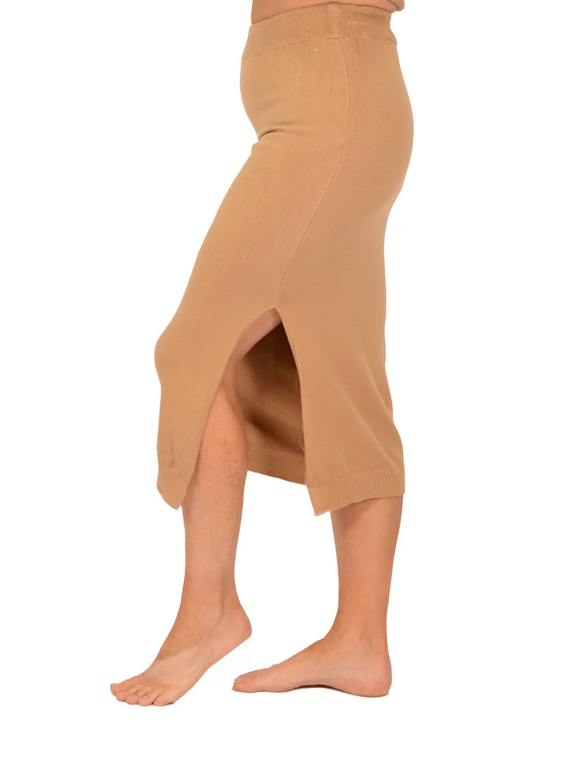 Camel Knit Skirt