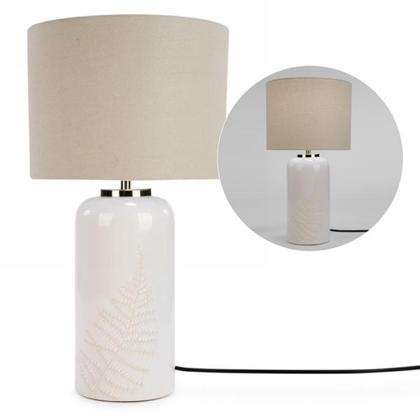 Table Lamp with Ivory Foliage Base *Store Pickup Only