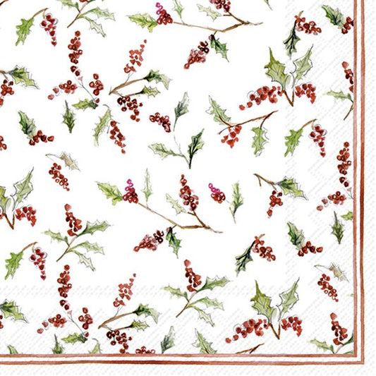 Ilex Berries Paper Napkins (3 Sizes)