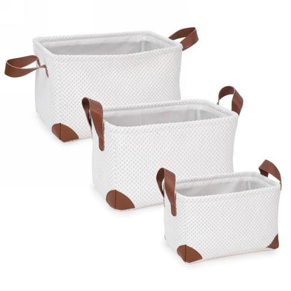 White Textured Basket (3 Sizes)