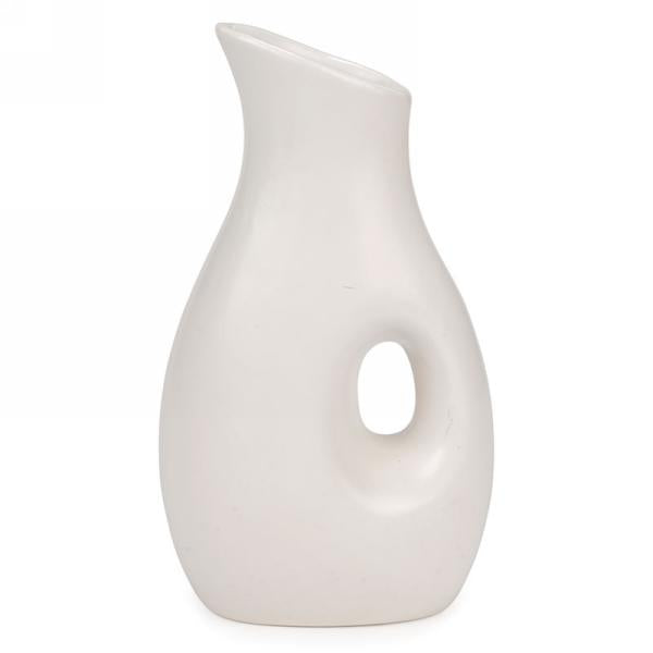 Off White Ceramic Jug Vase