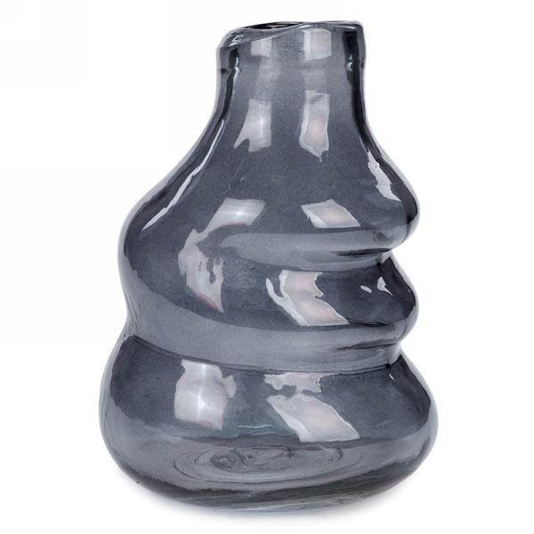 Dark Grey Abstract Vase