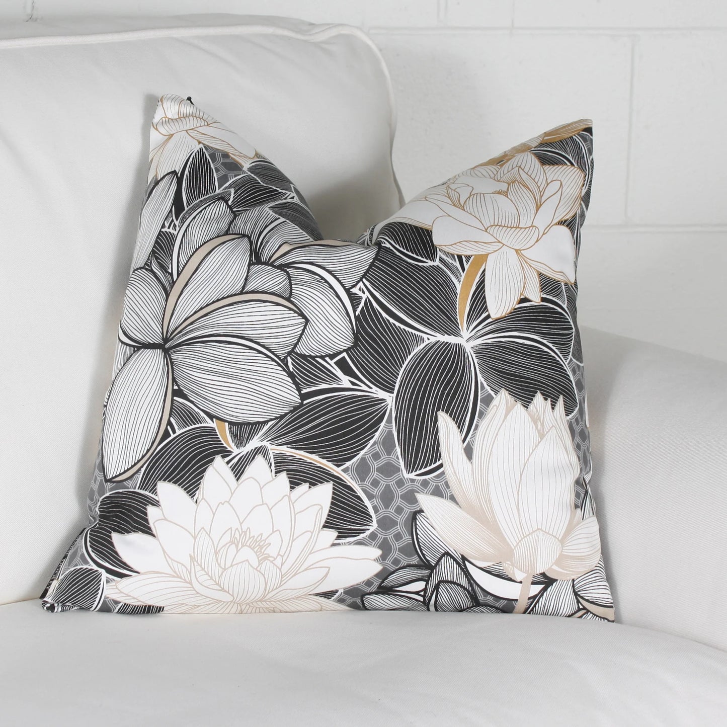 Lotus Square Cushion