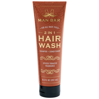 Man Bar 2 in 1 Hair Wash - Spiced Tobacco