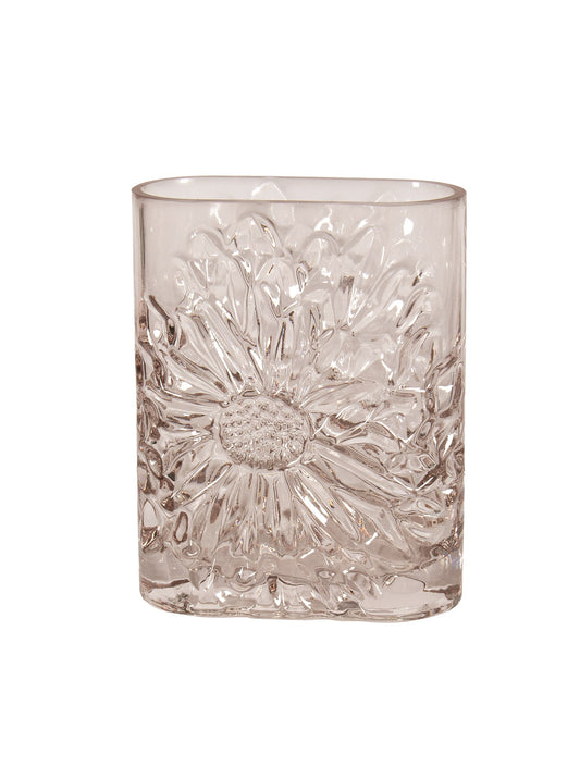 Oval Glass Dahlia Vase