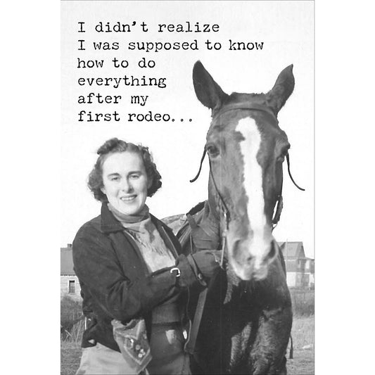 My First Rodeo - Greeting Card