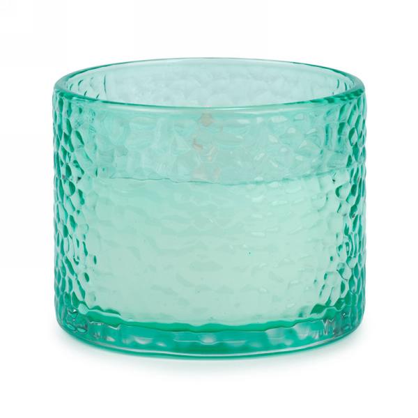 Turquoise Glass Scented Candle