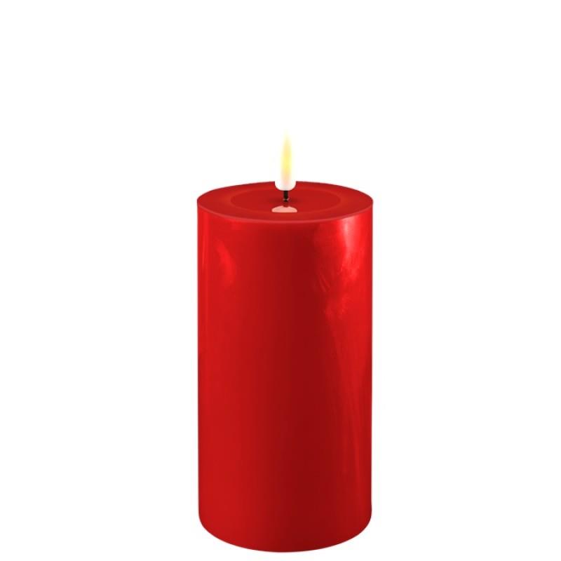 Red Wetlook LED Candle 3" x 6"