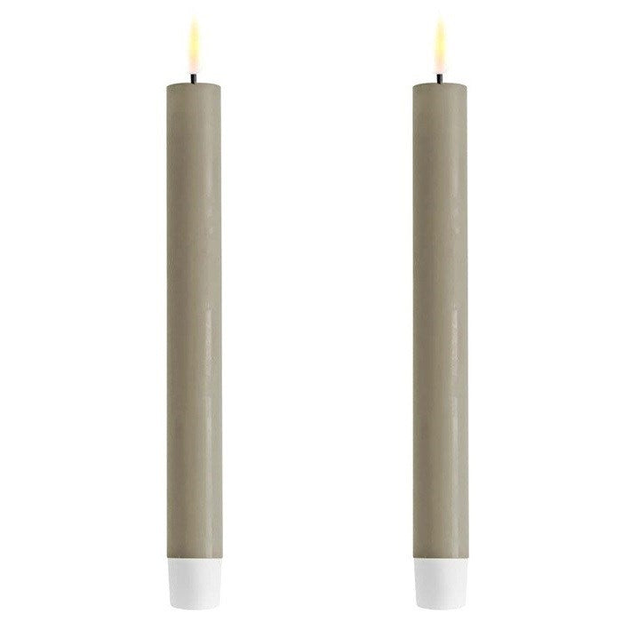 Sand Wetlook LED Dinner Candle 9.6" (Set of 2)