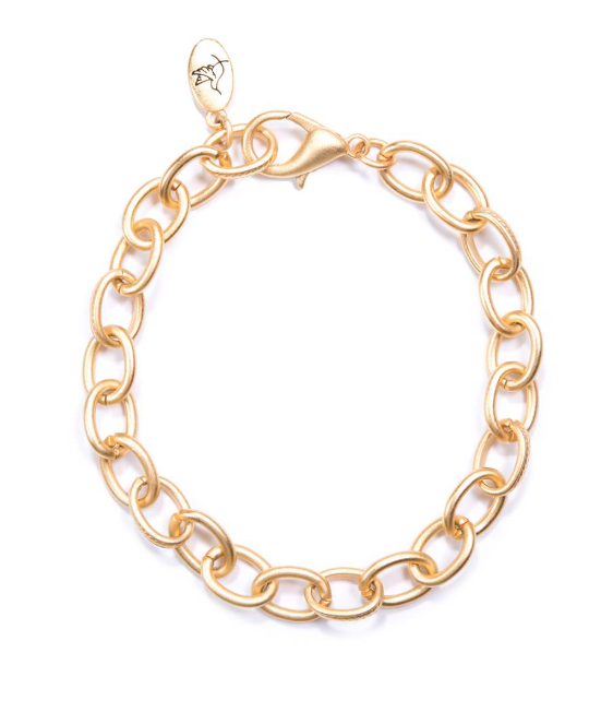 Gold-Coloured Chain Bracelet