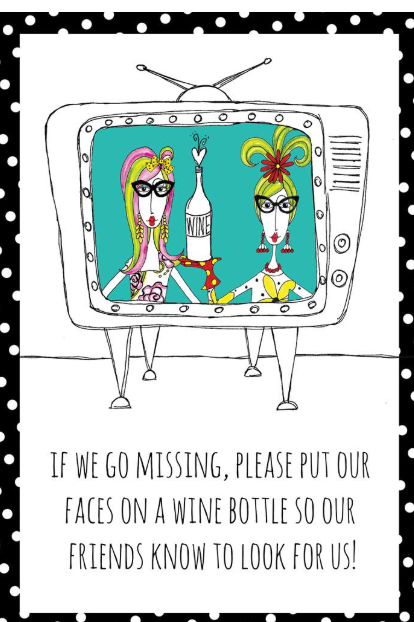 Wine Bottle....'. Birthday Card