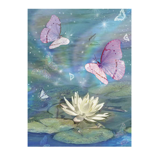 Butterfly and Lily Sympathy Card