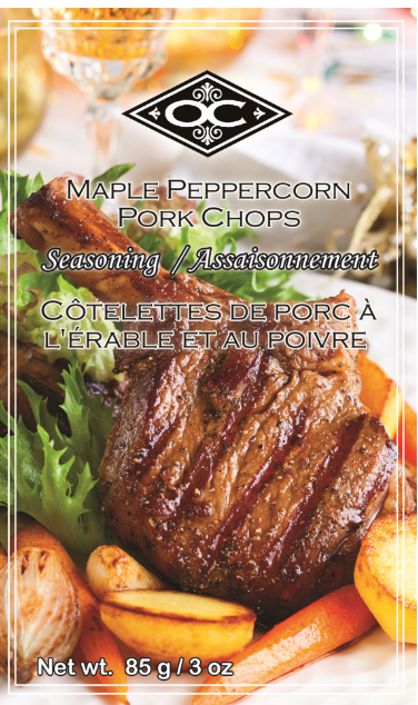 Orange Crate Maple Peppercorn Pork Chops